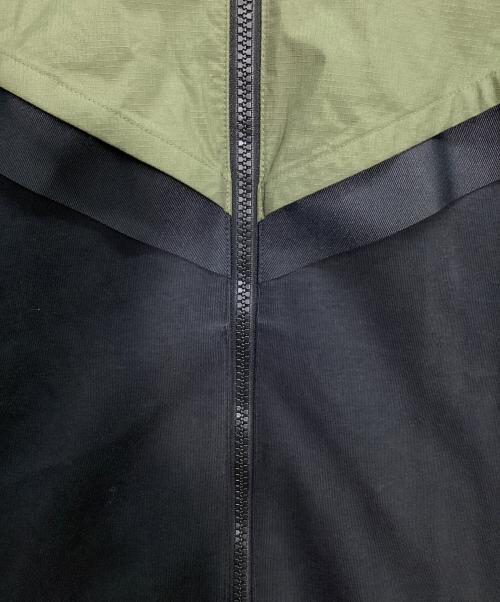 NIKE（ナイキ）NIKE (ナイキ) sacai (サカイ) AS M NRG Full Zip Hoodie / Full Zip Parker カーキ×ブラック サイズ:XLの古着・服飾アイテム