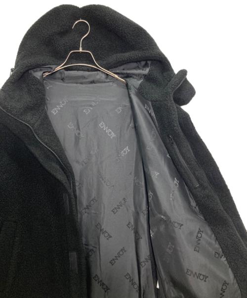 The Ennoy Professional（ザ エンノイ プロフェッショナル）The Ennoy Professional (ザ エンノイ プロフェッショナル) ボアフーデッドジャケット BOA HOODED JACKET ブラック サイズ:Lの古着・服飾アイテム