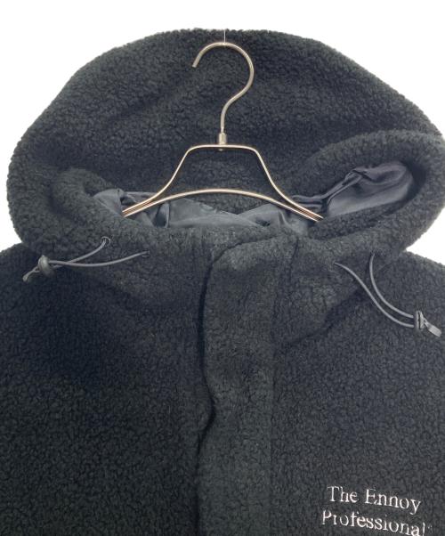 The Ennoy Professional（ザ エンノイ プロフェッショナル）The Ennoy Professional (ザ エンノイ プロフェッショナル) ボアフーデッドジャケット BOA HOODED JACKET ブラック サイズ:Lの古着・服飾アイテム