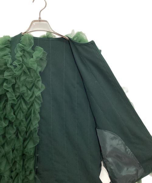 Ameri（アメリ）AMERI (アメリ) I LINE TULLE VEST SET DRESS グリーン サイズ:Mの古着・服飾アイテム