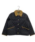 Barbourバブアー）の古着「Icons クロップドリデスデイル キルティングジャケット」｜ブラック