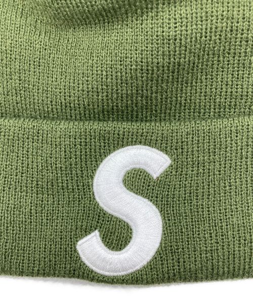SUPREME（シュプリーム）Supreme (シュプリーム) New Era (ニューエラ) S Logo Beanie グリーンの古着・服飾アイテム