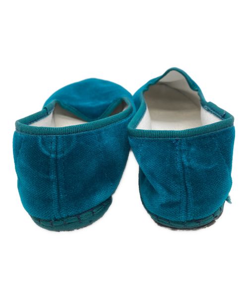 drogheria Crivellini（ドロゲリアクリベリーニ）drogheria Crivellini (ドロゲリアクリベリーニ) ベルベットシューズ グリーン サイズ:なし（23cm相当）の古着・服飾アイテム