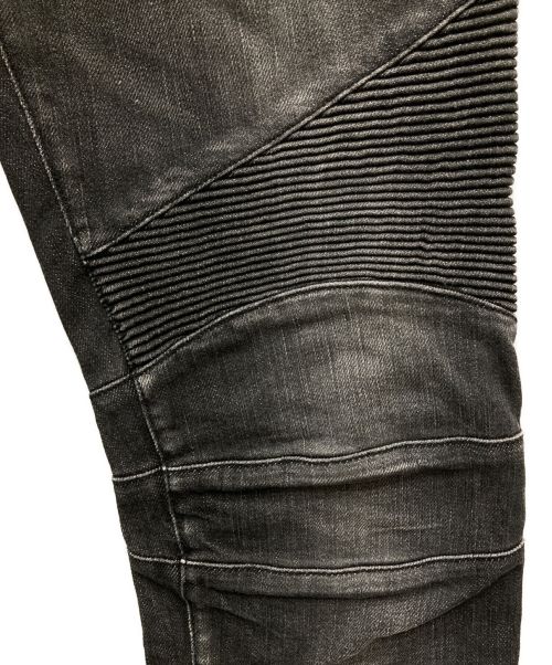 BALMAIN（バルマン）BALMAIN (バルマン) バイカーパンツ ブラック サイズ:27の古着・服飾アイテム