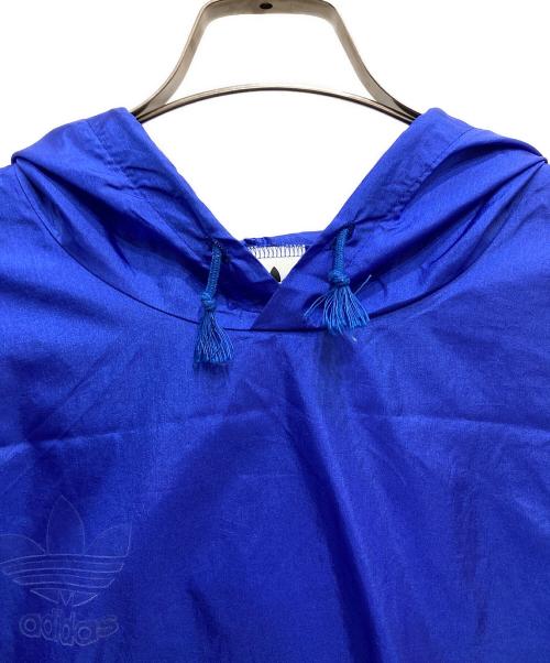 adidas（アディダス）adidas (アディダス) プルオーバーパーカー ブルー サイズ:M-Lの古着・服飾アイテム