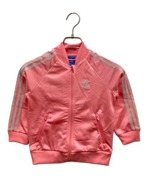 adidas（アディダス）adidas (アディダス) セットアップトラックジャケット ピンク サイズ:100ｃｍの古着・服飾アイテム