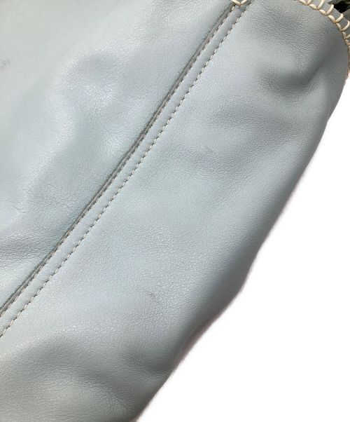 KITAMURA（キタムラ）KITAMURA (キタムラ) フラップソフトレザーショルダーバッグ スカイブルーの古着・服飾アイテム