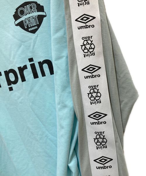UMBRO（アンブロ）UMBRO (アンブロ) overprint (オーバープリント) GAME SHIRTS スカイブルー(サックス) サイズ:XLの古着・服飾アイテム