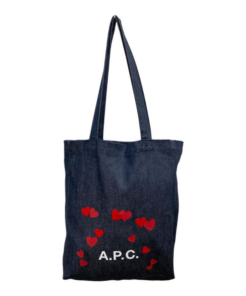 A.P.C.（アーペーセー）A.P.C. (アーペーセー) デニムトートバッグ TOTE LOU BLONDIE インディゴの古着・服飾アイテム