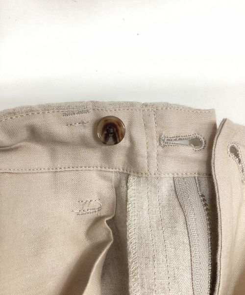 GROUND Y（グラウンドワイ）GROUND Y (グラウンドワイ) リネンタックバルーンパンツ ベージュ サイズ:Lの古着・服飾アイテム