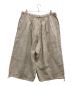 GROUND Y (グラウンドワイ) リネンタックバルーンパンツ ベージュ サイズ:L：14000円