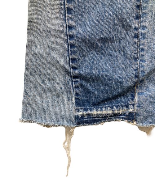 INSCRIRE（アンスクリア）INSCRIRE (アンスクリア) リメイク加工デニムパンツ インディゴ サイズ:36の古着・服飾アイテム