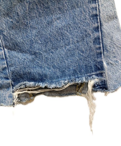 INSCRIRE（アンスクリア）INSCRIRE (アンスクリア) リメイク加工デニムパンツ インディゴ サイズ:36の古着・服飾アイテム