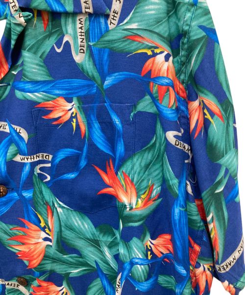 Denham（デンハム）Denham (デンハム) アロハシャツ ブルー サイズ:XLの古着・服飾アイテム