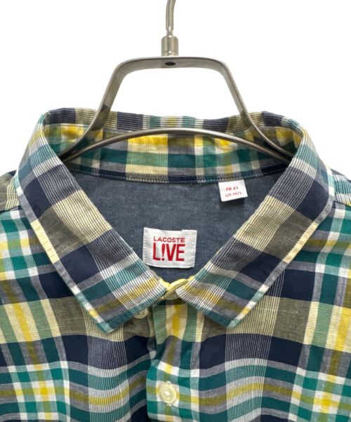 LACOSTE LIVE（ラコステライブ）LACOSTE LIVE (ラコステライブ) チェックシャツ マルチカラー サイズ:41の古着・服飾アイテム