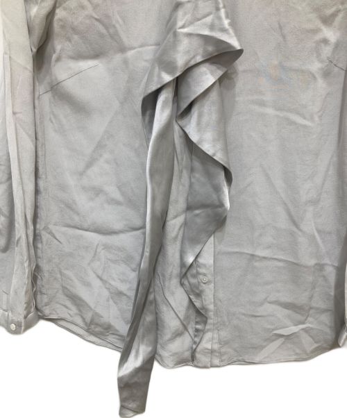 TOMORROW LAND collection（トゥモローランドコレクション）TOMORROW LAND collection (トゥモローランドコレクション) ボウタイシルクブラウス ライトグレー サイズ:Sの古着・服飾アイテム