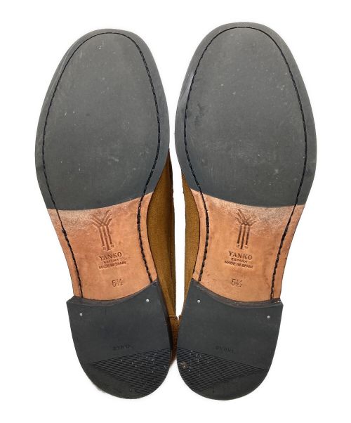 YANKO（ヤンコ）YANKO (ヤンコ) スウェードローファー ブラウン サイズ:6 1/2の古着・服飾アイテム