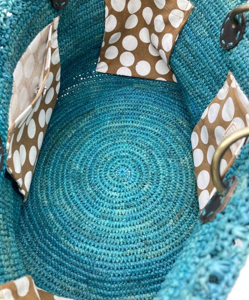 Sans-Arcidet（サン・アルシデ）Sans-Arcidet (サン・アルシデ) カゴバッグ グリーンの古着・服飾アイテム