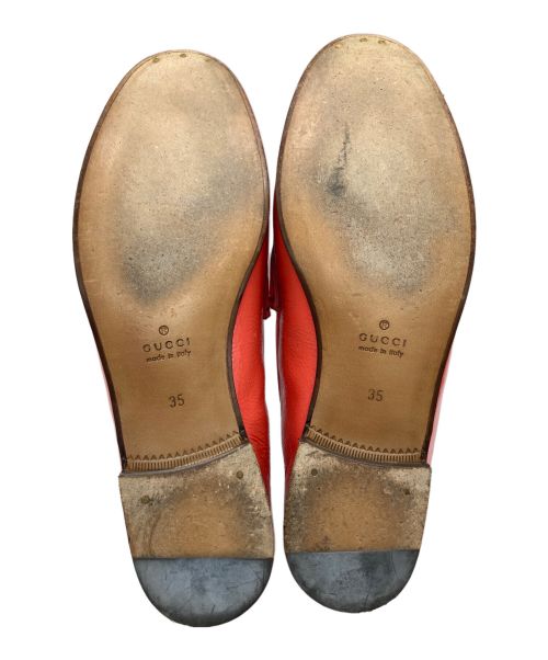 GUCCI（グッチ）GUCCI (グッチ) パテントホースビットビットローファー ピンク サイズ:22.5の古着・服飾アイテム