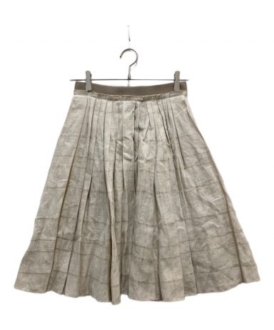 FOXEY フォクシー　フレアスカート　ベージュ FOXEY(フォクシー) リブニット フレアスカート セットアップ ベージュ