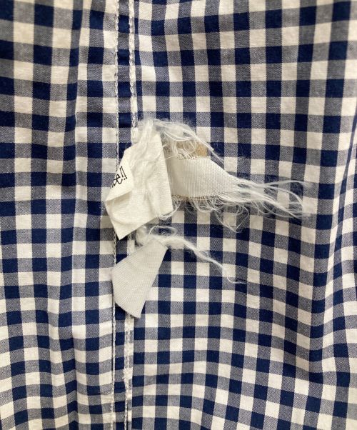 stussy（ステューシー）stussy (ステューシー) Gingham Check S/S Shirt/ギンガムチェックS/Sシャツ ブルー×ホワイト サイズ:Mの古着・服飾アイテム