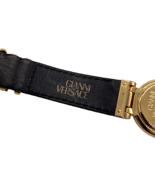 GIANNI VERSACE（ジャンニ・ヴェルサーチ）GIANNI VERSACE (ジャンニヴェルサーチ) メデューサコインウォッチ ブラックの古着・服飾アイテム