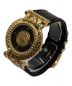 GIANNI VERSACE (ジャンニヴェルサーチ) メデューサコインウォッチ ブラック：38000円