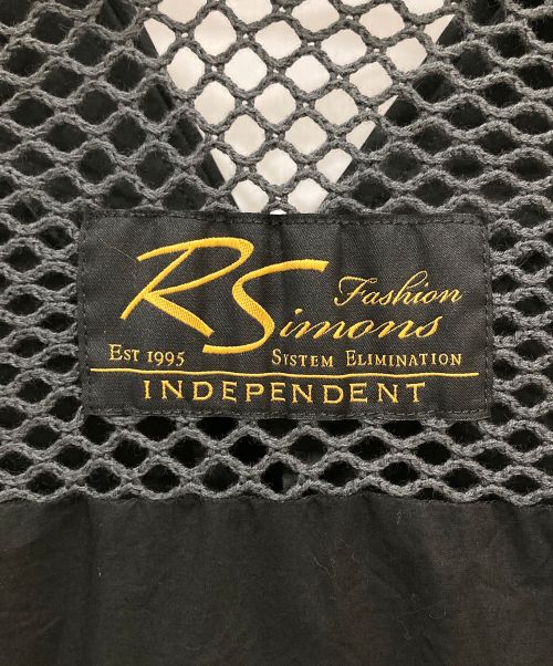 RAF SIMONS（ラフシモンズ）RAF SIMONS (ラフシモンズ) Classic shirt with net insert/クラシックｼｬﾂウィズネットインサート ブラック サイズ:46の古着・服飾アイテム