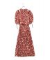 Snidel (スナイデル) 2wayスリーブプリントワンピース レッド サイズ:S：4000円