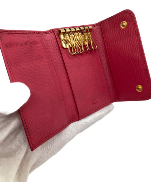 PRADA（プラダ）PRADA (プラダ) 6連キーケース ピンクの古着・服飾アイテム