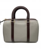 COACHコーチ）の古着「ルビー サッチェル 25 カラーブロック 2WAYバッグ」｜グレー×ブラウン