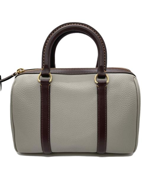 COACH（コーチ）COACH (コーチ) ルビー サッチェル 25 カラーブロック 2WAYバッグ グレー×ブラウンの古着・服飾アイテム