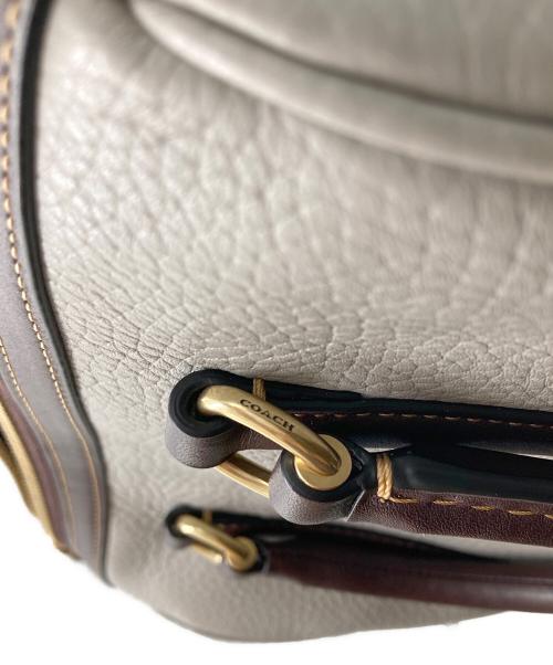 COACH（コーチ）COACH (コーチ) ルビー サッチェル 25 カラーブロック 2WAYバッグ グレー×ブラウンの古着・服飾アイテム