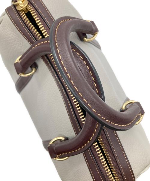 COACH（コーチ）COACH (コーチ) ルビー サッチェル 25 カラーブロック 2WAYバッグ グレー×ブラウンの古着・服飾アイテム