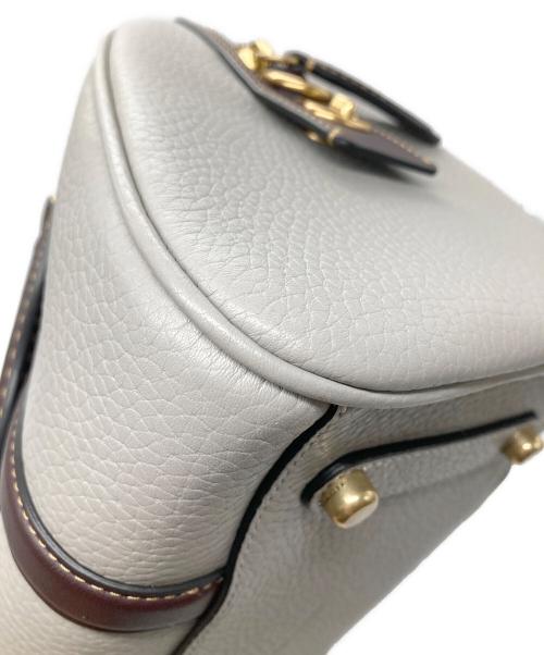 COACH（コーチ）COACH (コーチ) ルビー サッチェル 25 カラーブロック 2WAYバッグ グレー×ブラウンの古着・服飾アイテム