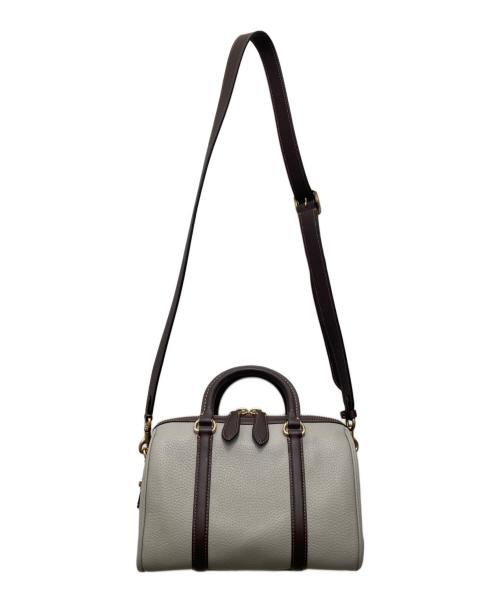 COACH（コーチ）COACH (コーチ) ルビー サッチェル 25 カラーブロック 2WAYバッグ グレー×ブラウンの古着・服飾アイテム