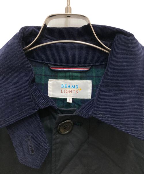 BEAMS Lights（ビームスライト）BEAMS Lights (ビームスライト) ブリティッシュミラレーンステンカラーコート ブラック サイズ:Lの古着・服飾アイテム