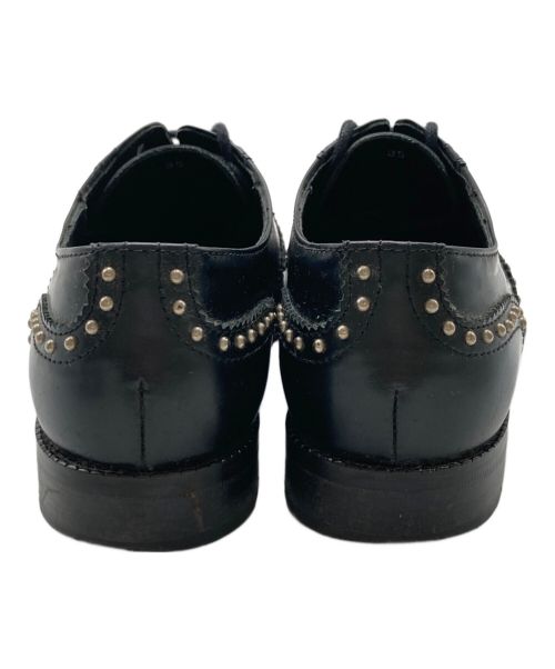 DIEGO BELLINI（ディエゴベリーニ）Diego Bellini (ディエゴベリーニ) スタッズウィングチップシューズ ブラック サイズ:22.5cmの古着・服飾アイテム