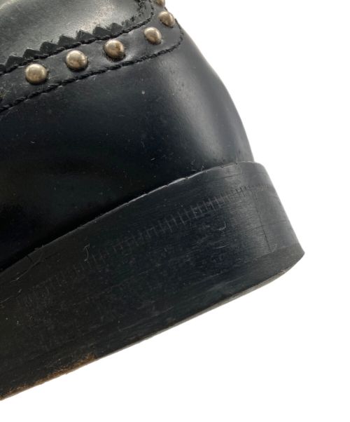 DIEGO BELLINI（ディエゴベリーニ）Diego Bellini (ディエゴベリーニ) スタッズウィングチップシューズ ブラック サイズ:22.5cmの古着・服飾アイテム