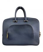 TOFF&LOADSTONEトフアンドロードストーン）の古着「レザーブリーフケース」｜ネイビー