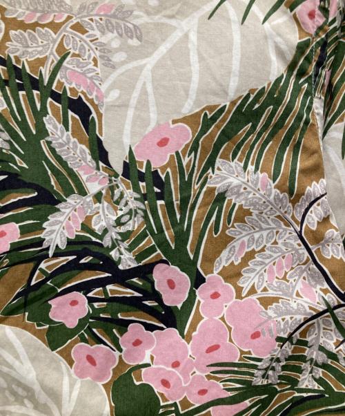 PAUL SMITH（ポールスミス）PAUL SMITH (ポールスミス) 総花柄シャツ ベージュ×グリーン サイズ:Lの古着・服飾アイテム