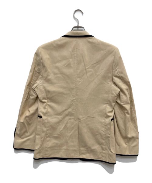 maison kitsune（メゾンキツネ）MAISON KITSUNE (メゾンキツネ) 金釦パインピングテーラードジャケット ベージュ サイズ:T46の古着・服飾アイテム
