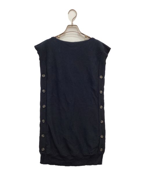 MM6 Maison Margiela（エムエムシックスメゾンマルジェラ）MM6 Maison Margiela (エムエムシックス メゾンマルジェラ) ニットベスト ブラック サイズ:Sの古着・服飾アイテム