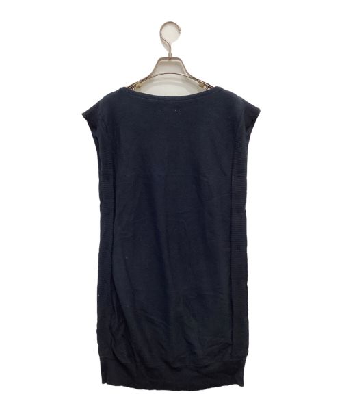 MM6 Maison Margiela（エムエムシックスメゾンマルジェラ）MM6 Maison Margiela (エムエムシックス メゾンマルジェラ) ニットベスト ブラック サイズ:Sの古着・服飾アイテム