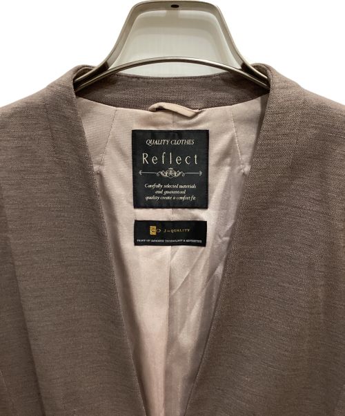 ReFLEcT（リフレクト）ReFLEcT (リフレクト) ノーカラー ボタンレス 匠ジャケット サイズ:Mの古着・服飾アイテム