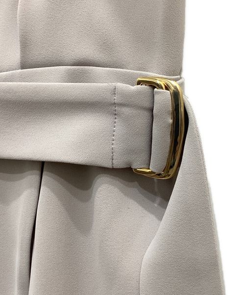 Pinky & Dianne（ピンキーアンドダイアン）Pinky & Dianne (ピンキーアンドダイアン) ダブルクロスアシンメトリーワンピース グレー サイズ:Mの古着・服飾アイテム