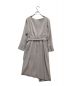 Pinky & Dianne (ピンキーアンドダイアン) ダブルクロスアシンメトリーワンピース グレー サイズ:M：6000円