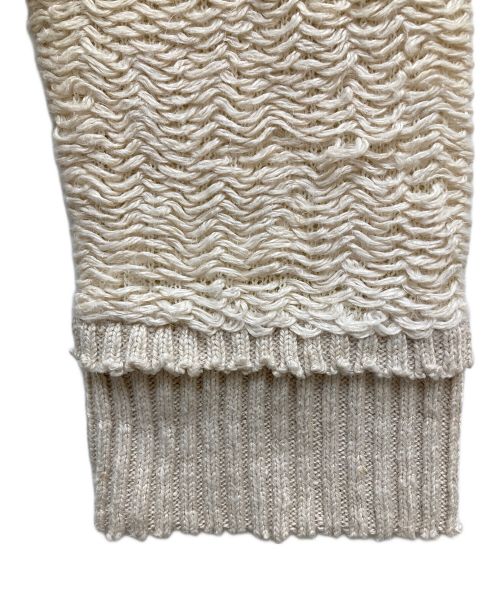 Maison Margiela（メゾンマルジェラ）Maison Margiela (メゾンマルジェラ) ニットカーディガン アイボリー サイズ:Sの古着・服飾アイテム