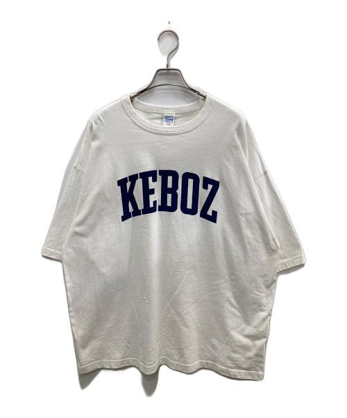 KEBOZ（ケボズ）KEBOZ (ケボズ) ロゴカットソー ホワイト サイズ:XLの古着・服飾アイテム