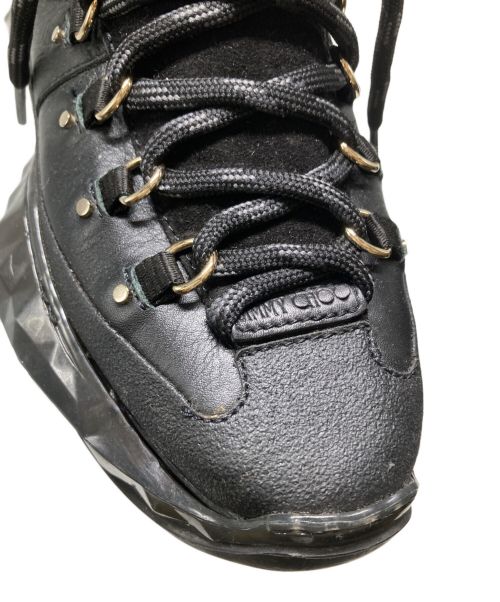 JIMMY CHOO（ジミーチュウ）JIMMY CHOO (ジミーチュウ) ハイカットスニーカー ブラック サイズ:22cmの古着・服飾アイテム